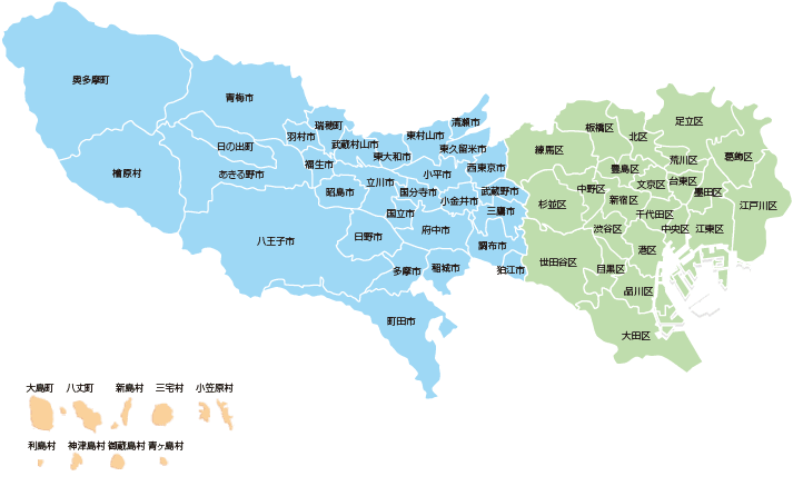 東京都地方公共団体助成制度一覧